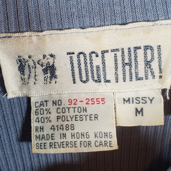 Vintage Together Denim Jean Jacket And Shirt - Picture 3 of 7